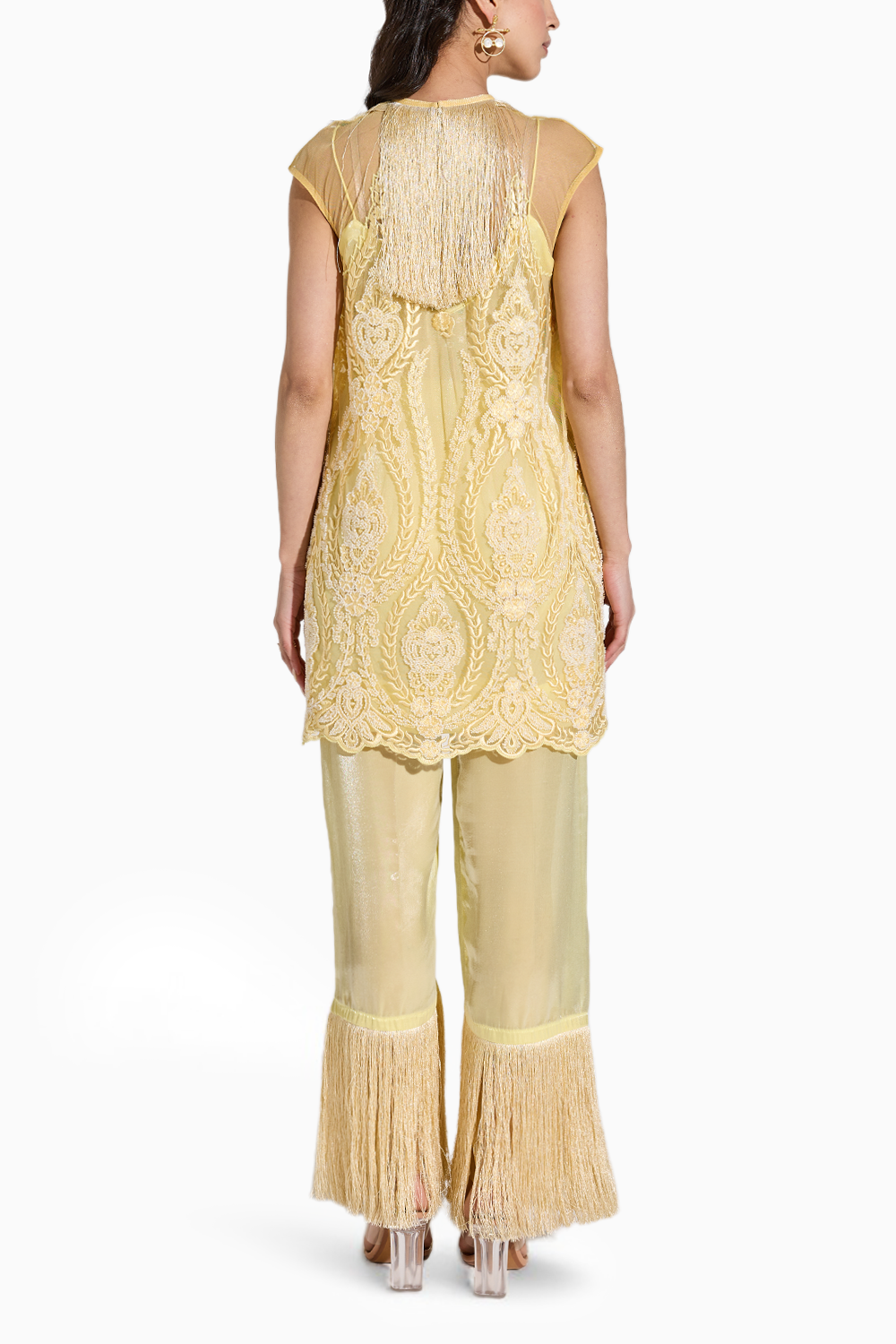 Beaded Lemon Fringe Set