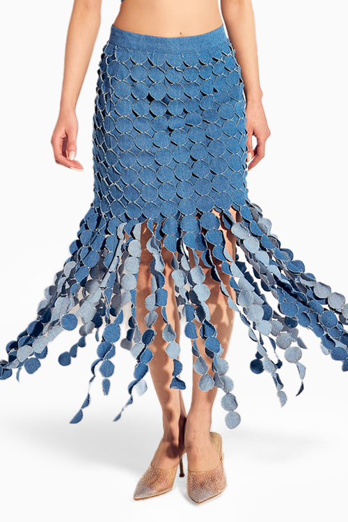 Denim Glister Skirt