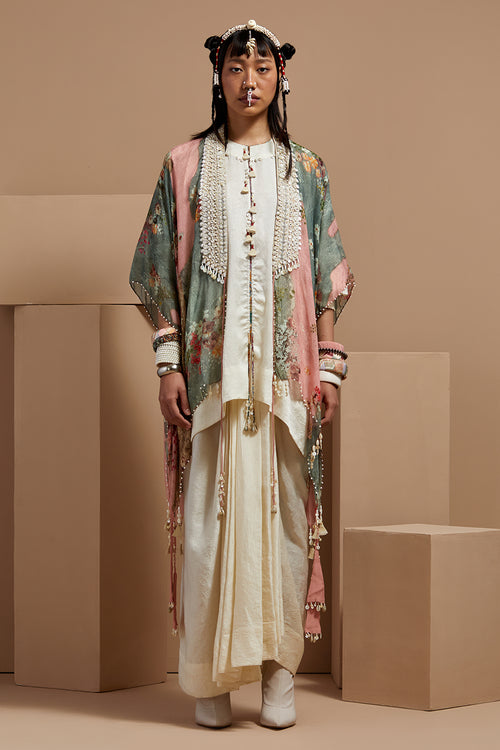 Multi Basque Veni Dupatta Jacket