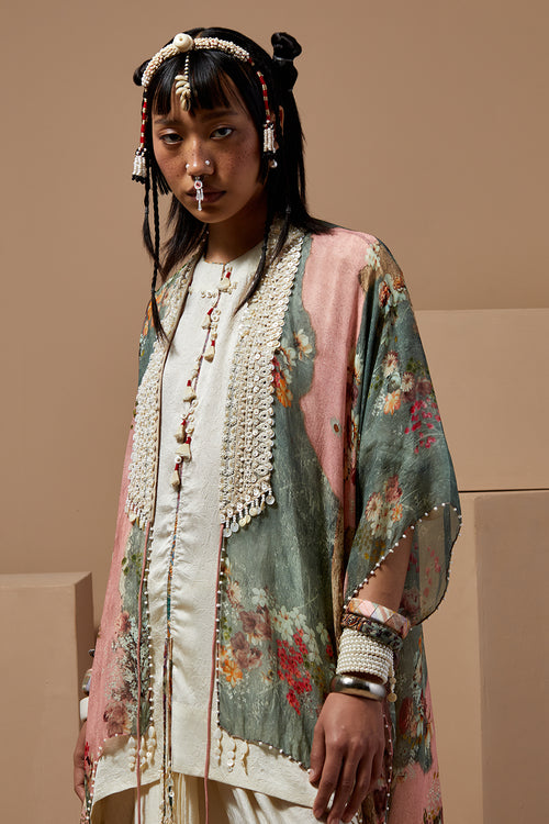 Multi Basque Veni Dupatta Jacket