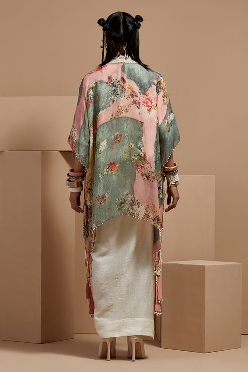 Multi Basque Veni Dupatta Jacket