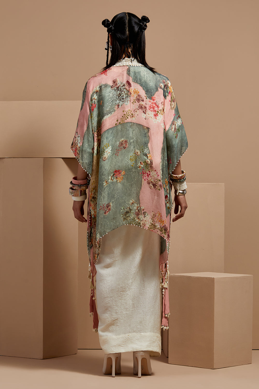 Multi Basque Veni Dupatta Jacket