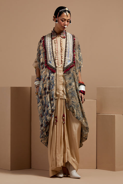 Multi Basque Ritu Kaftan Dupatta Jacket