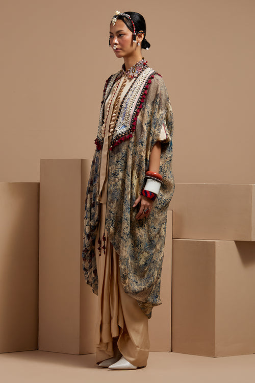 Multi Basque Ritu Kaftan Dupatta Jacket