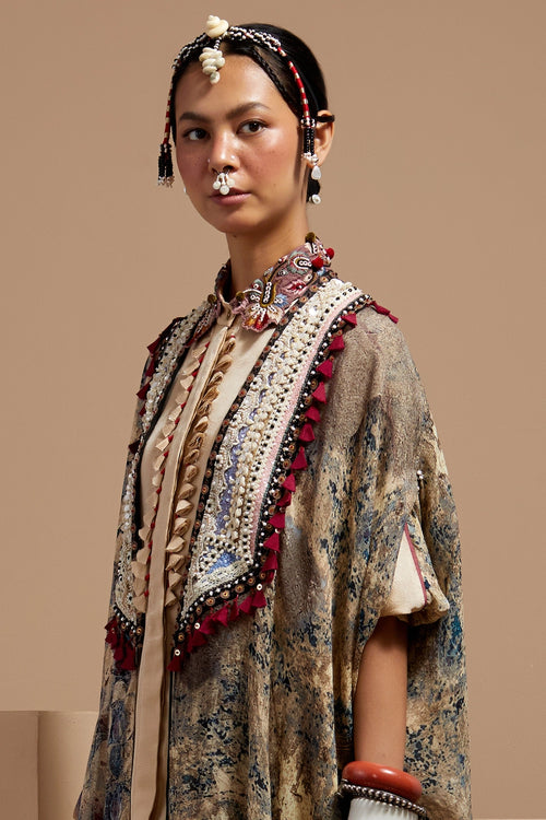 Multi Basque Ritu Kaftan Dupatta Jacket