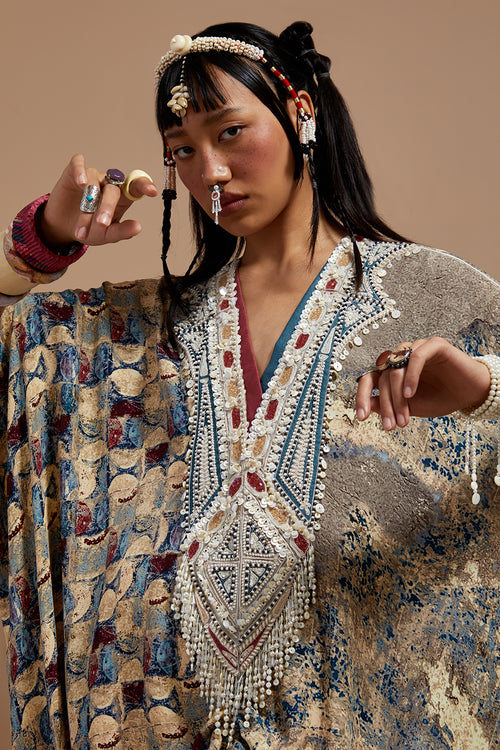 Multi Basque Vayu Kaftaan Jumpsuit