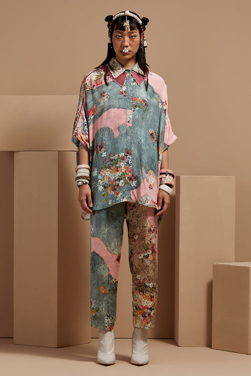 Multi Basque Mandala Shirt With Pants