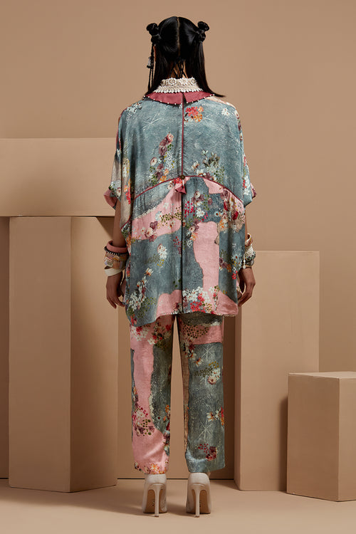 Multi Basque Mandala Shirt With Pants