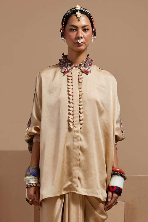 Ecru Basque Mandala Shirt