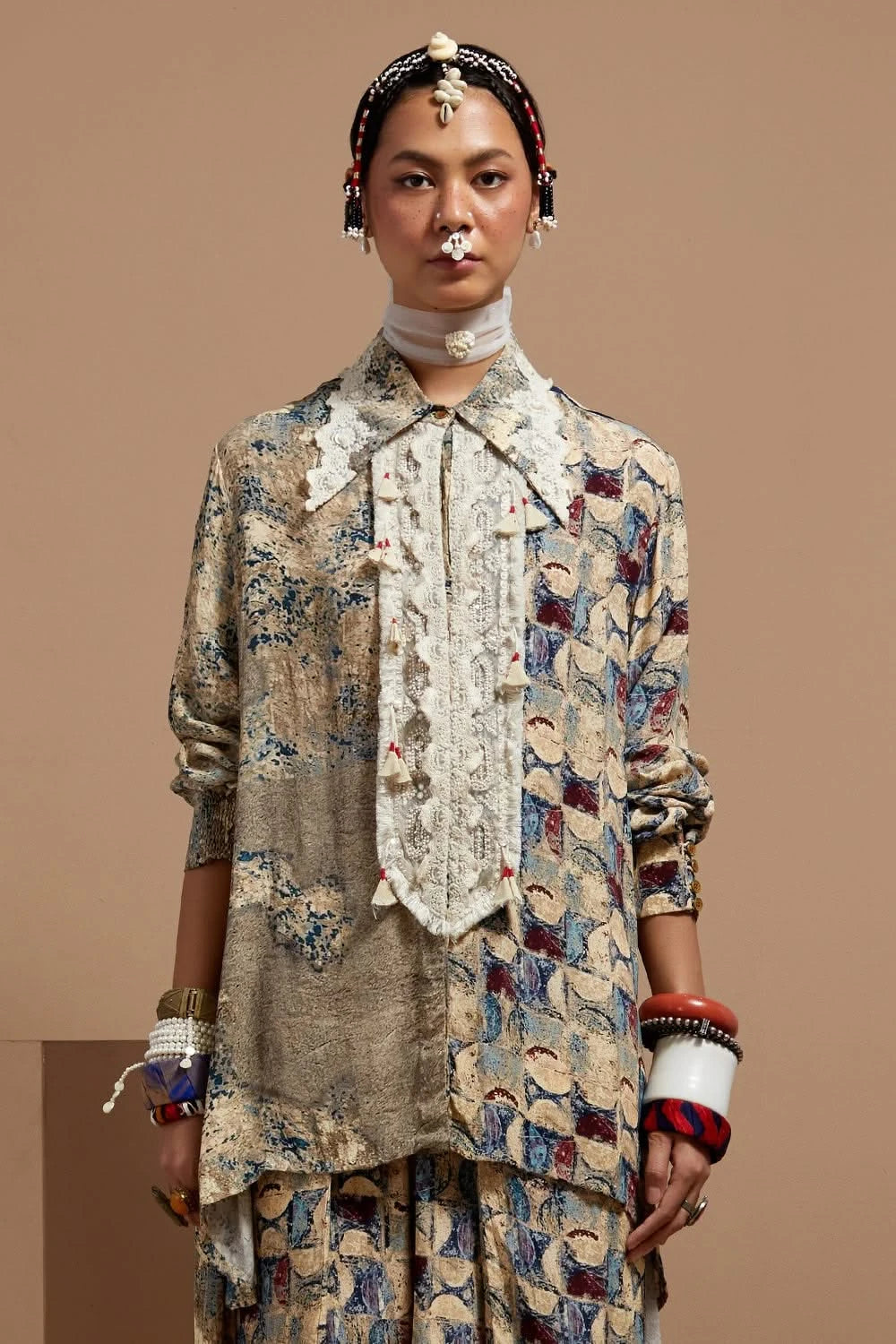 Multi Basque Atri Straight Shirt