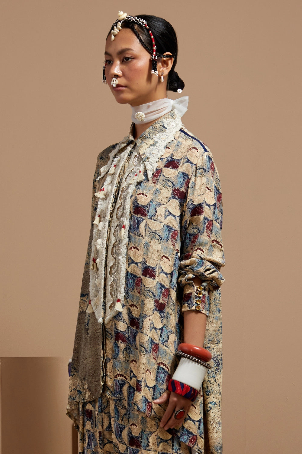 Multi Basque Atri Straight Shirt