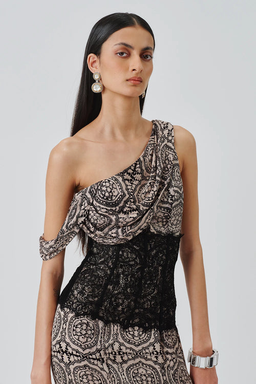 Tara Ajrakh Gown