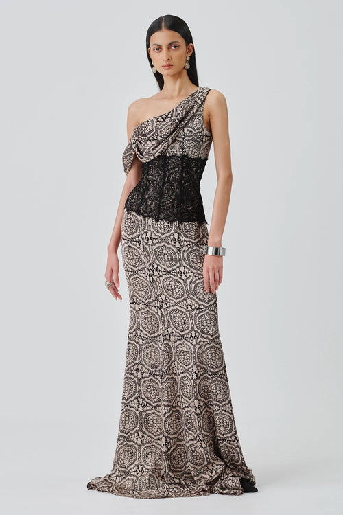 Tara Ajrakh Gown