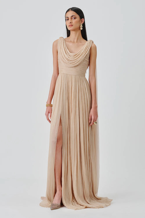 Athena Ruched Gown