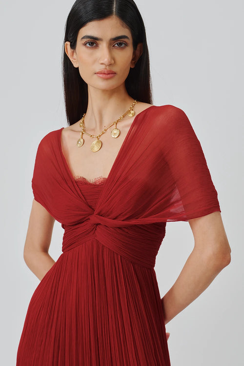 Scarlet Muse Ruched Gown