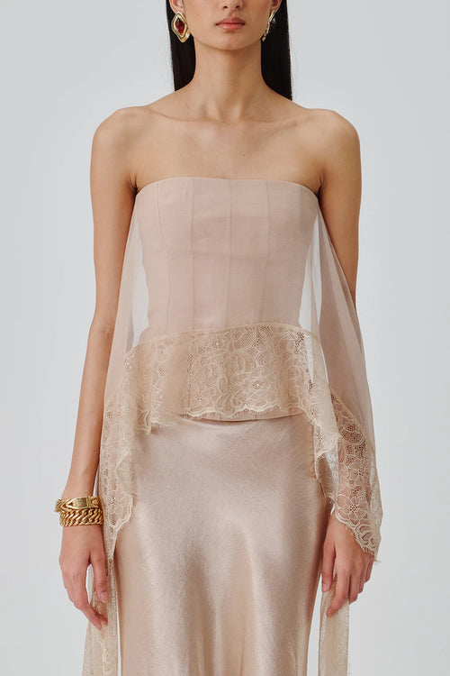 Soft Veil Corset Top