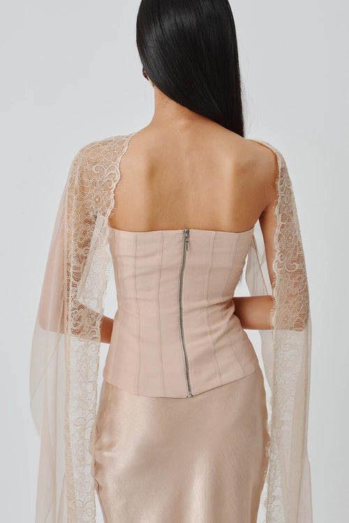Soft Veil Corset Top