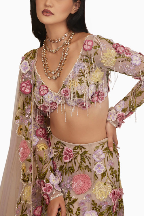 Floral Skirt Set