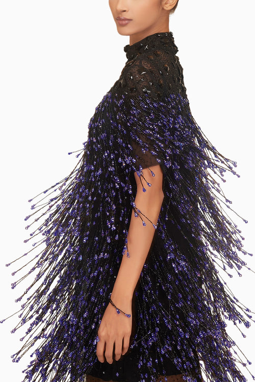 Blue Fringe Dress