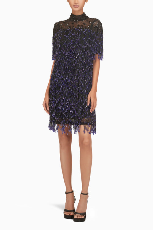 Blue Fringe Dress