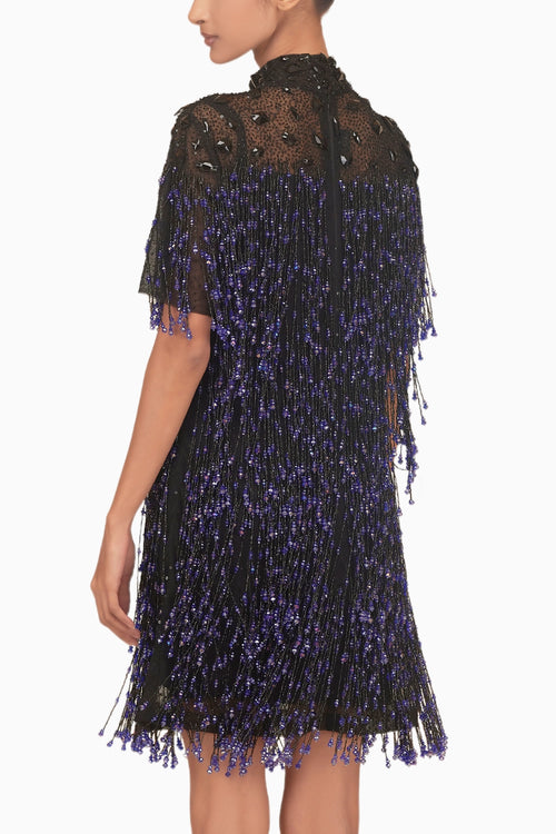 Blue Fringe Dress