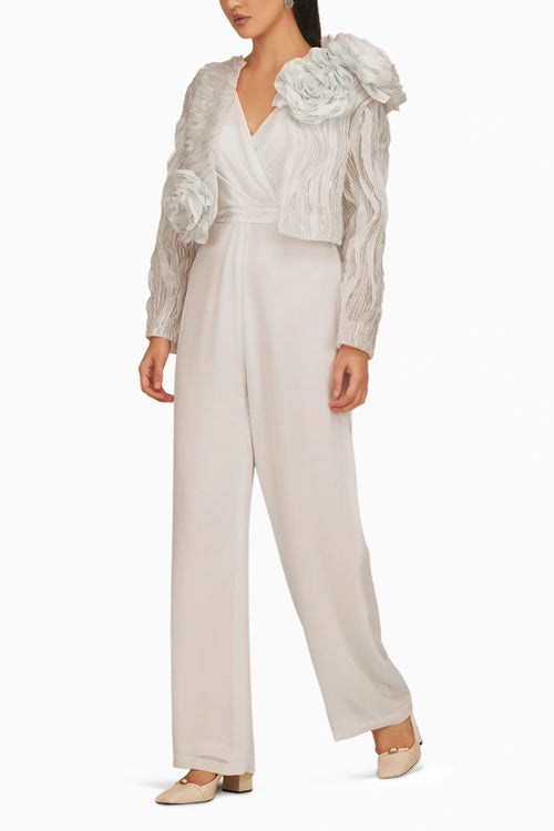 Jumpsuit with Jacket and Belt