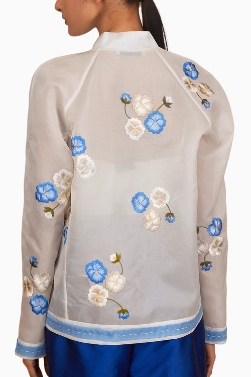 Ivory Bomber Jacket