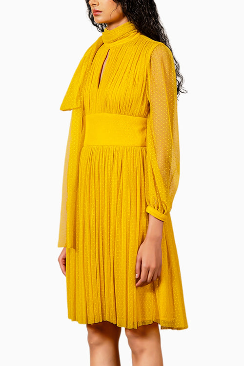 Yellow Polka Dress
