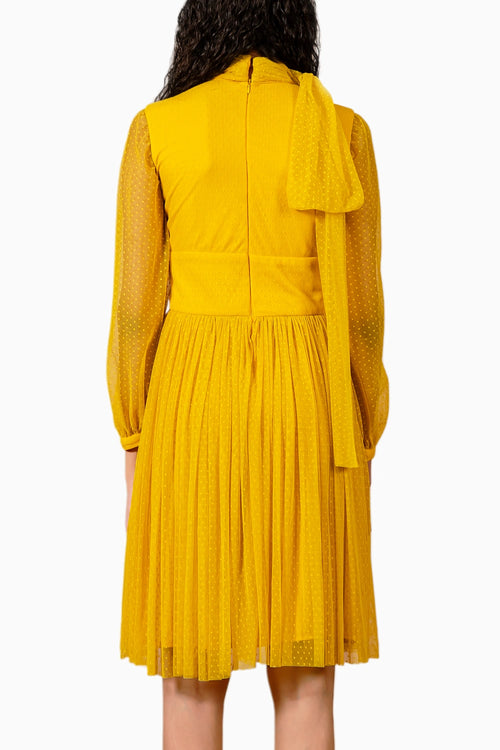 Yellow Polka Dress