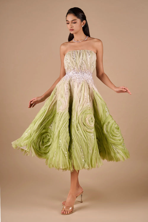 Textured Sequin Midi