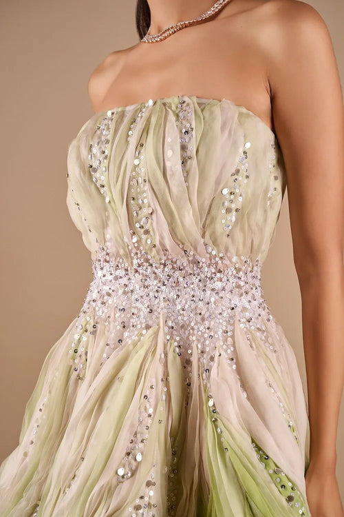 Textured Sequin Midi