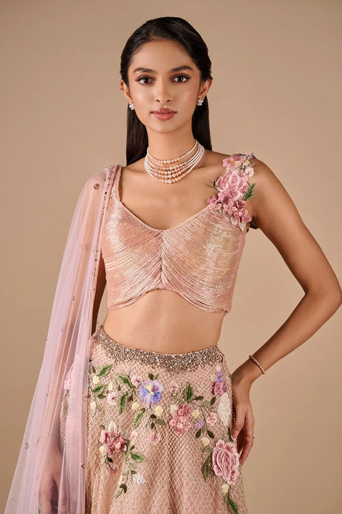 Bridal Floral Skirt Set