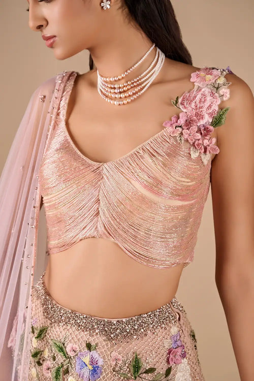 Bridal Floral Skirt Set