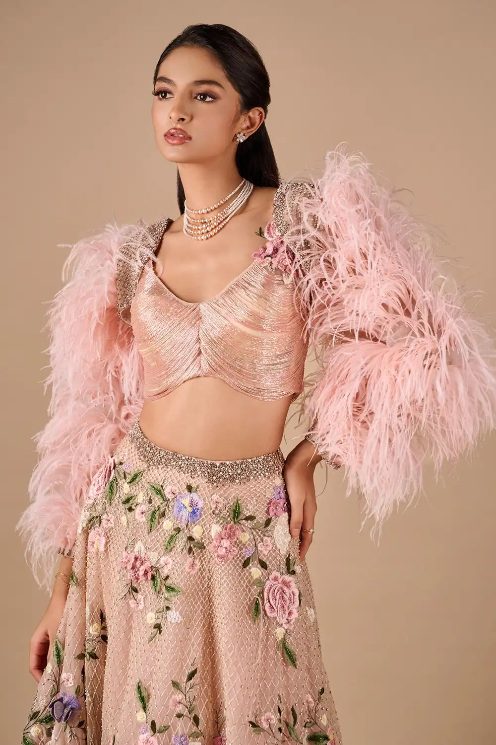 Crystal Feather Bolero