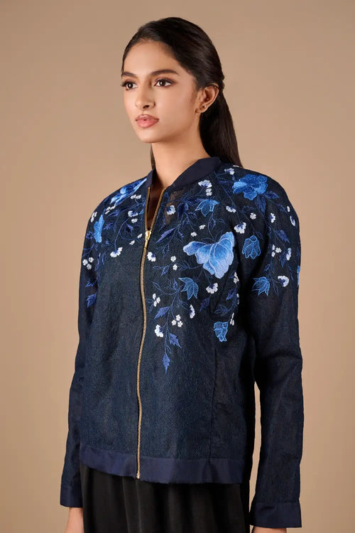 Blue Bomber Jacket