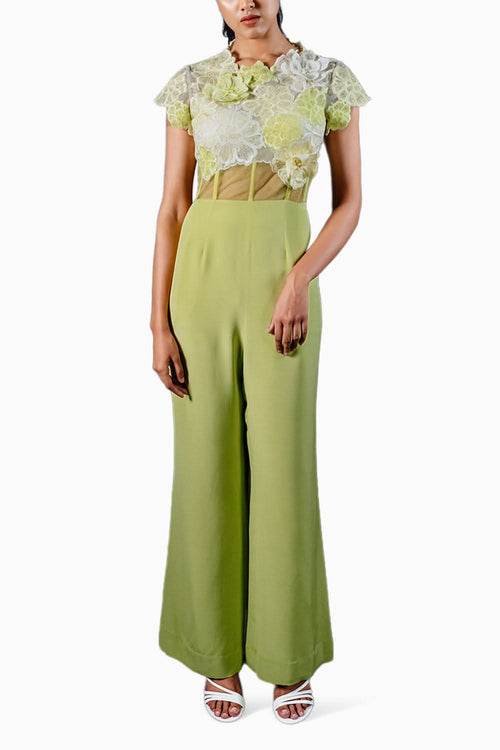 3D Floral Jumpsuit