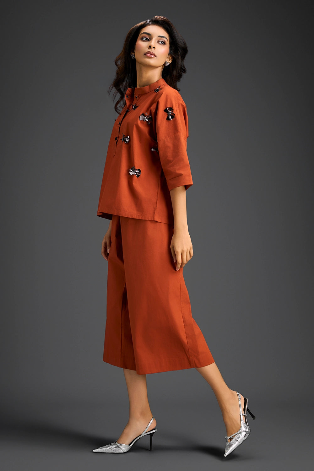 Rust Cotton Co-ord Set