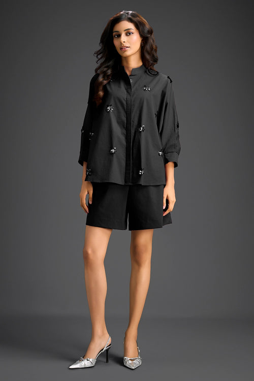 Black Cotton Co-ord Set