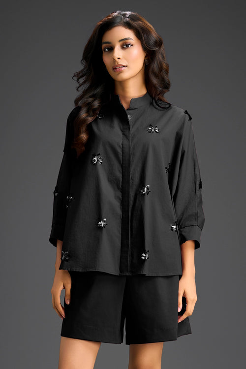 Black Cotton Co-ord Set