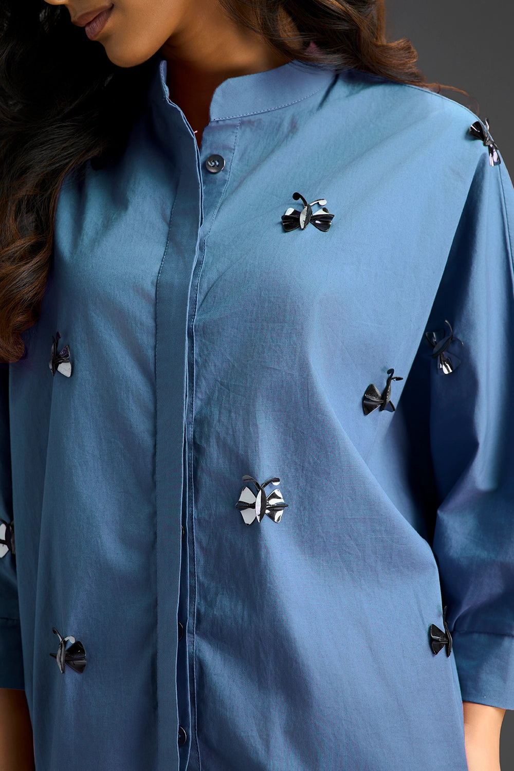 Blue Cotton Co-ord Set