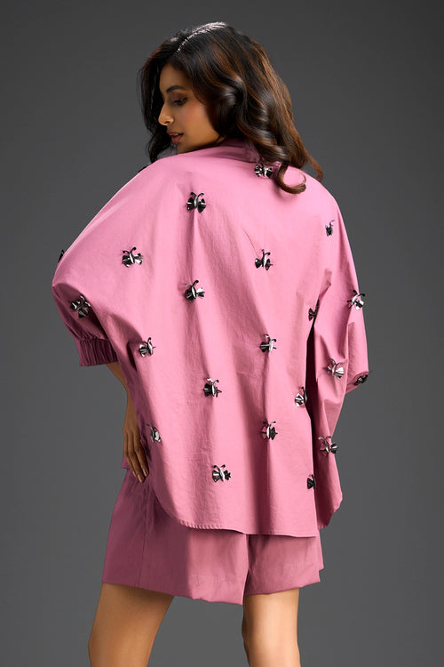 Pink Cotton Co-ord Set