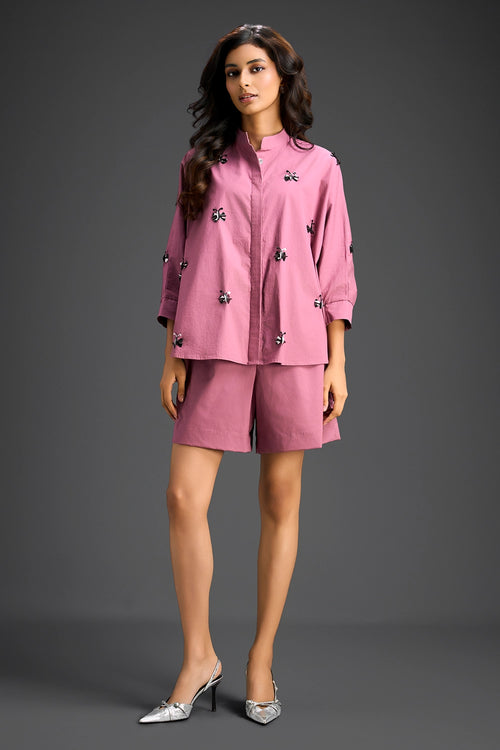 Pink Cotton Co-ord Set