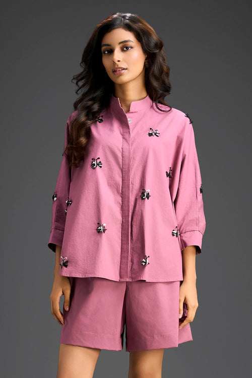 Pink Cotton Co-ord Set