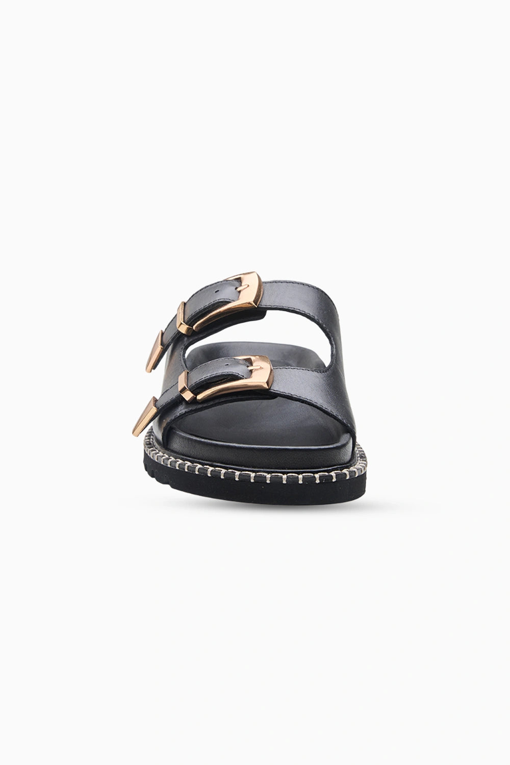 Stitch Black Sandal