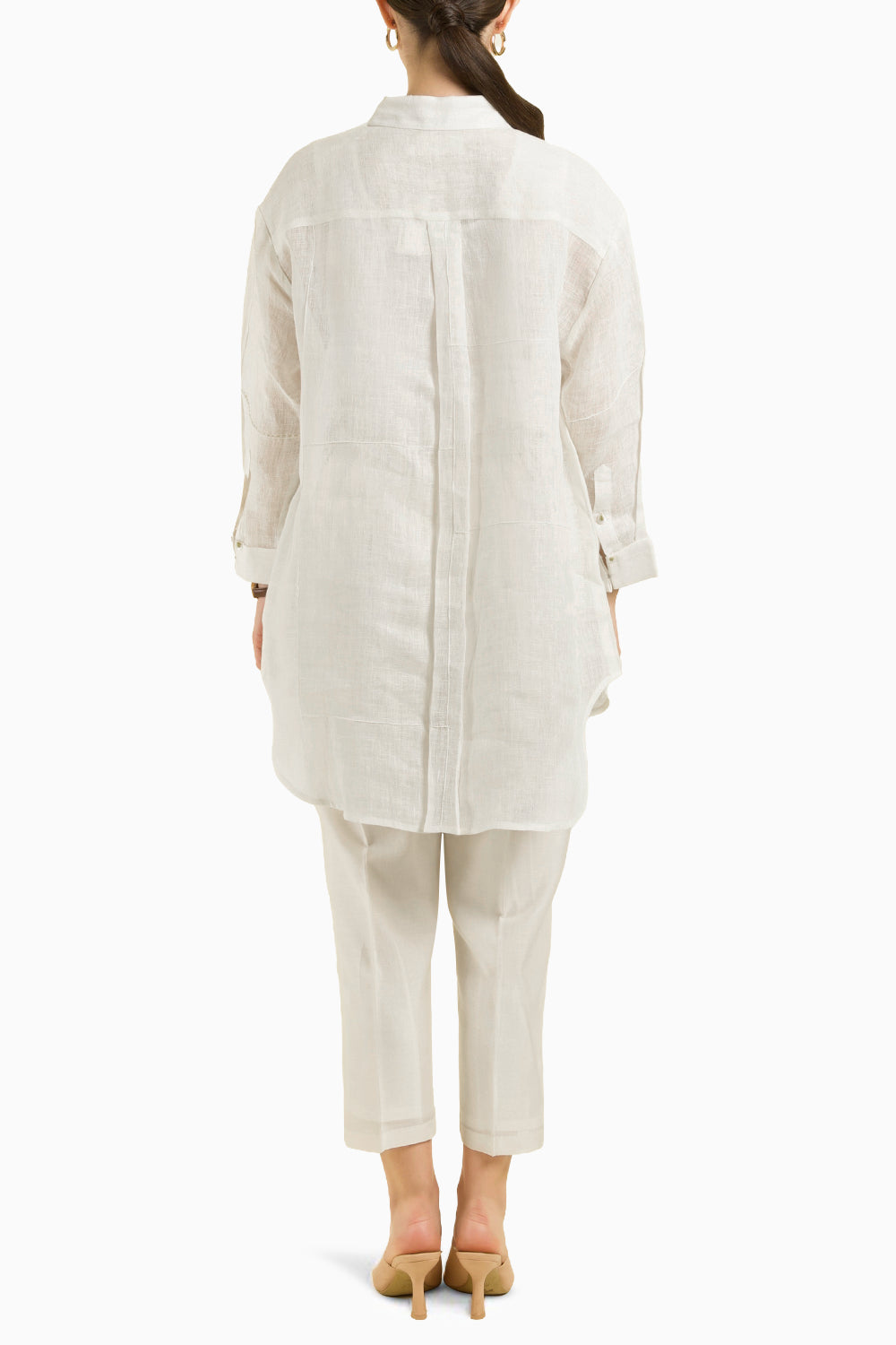 Ivory Country Shirt with Straight Pant