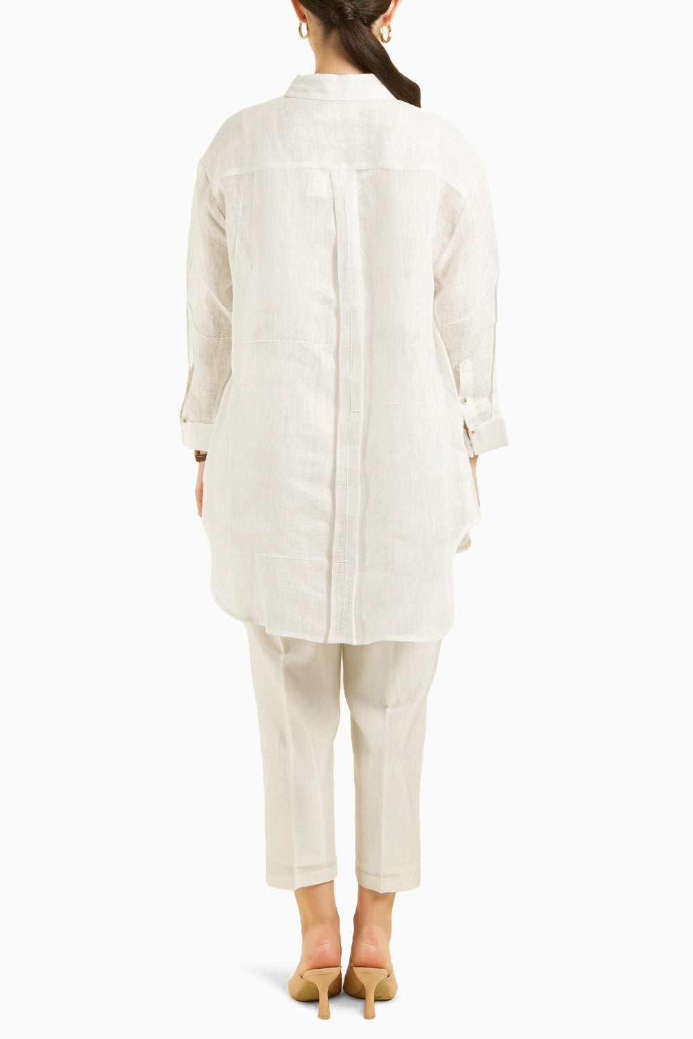 Ivory Country Shirt with Straight Pant
