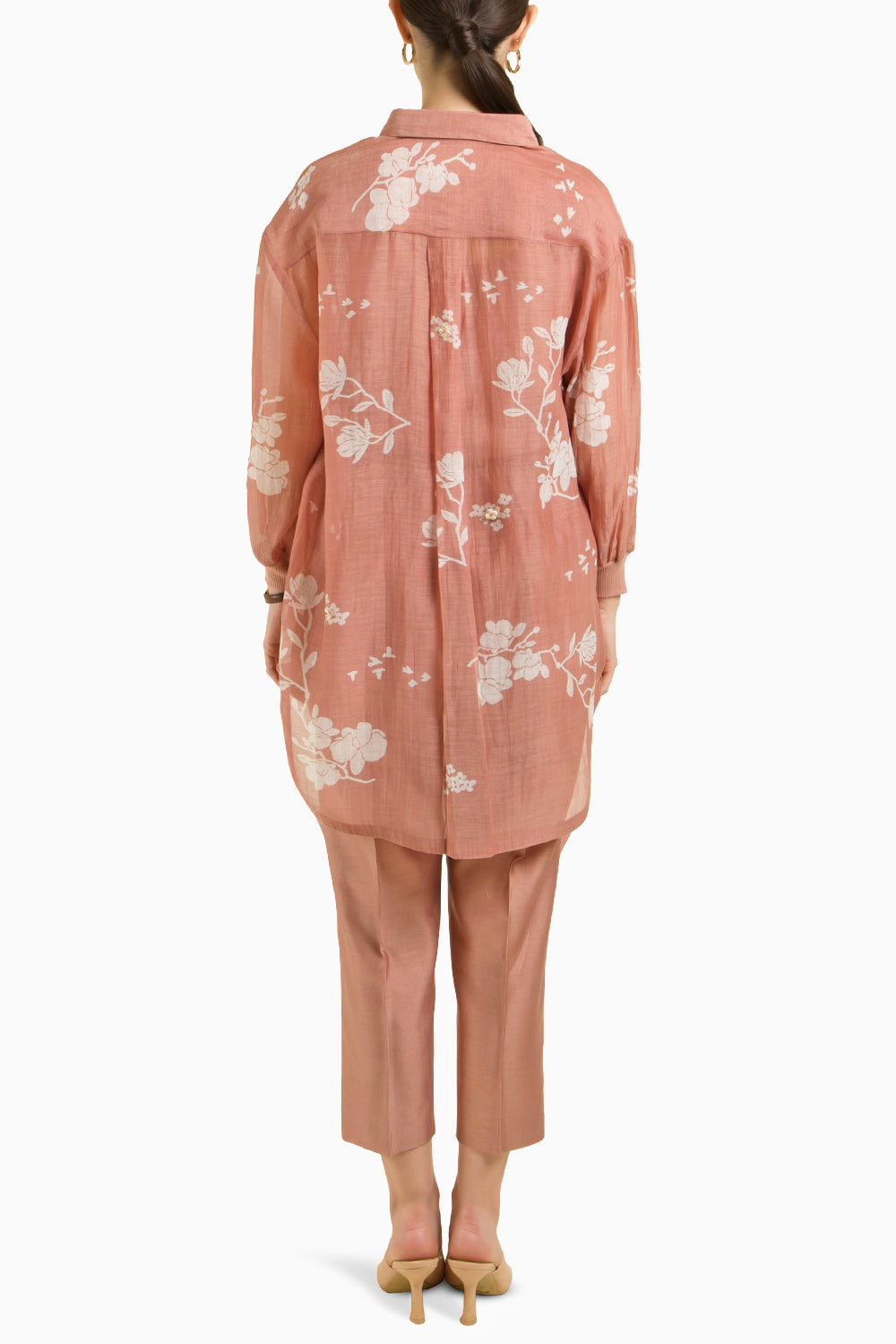Drop Shoulder Shirt with Straight Pant