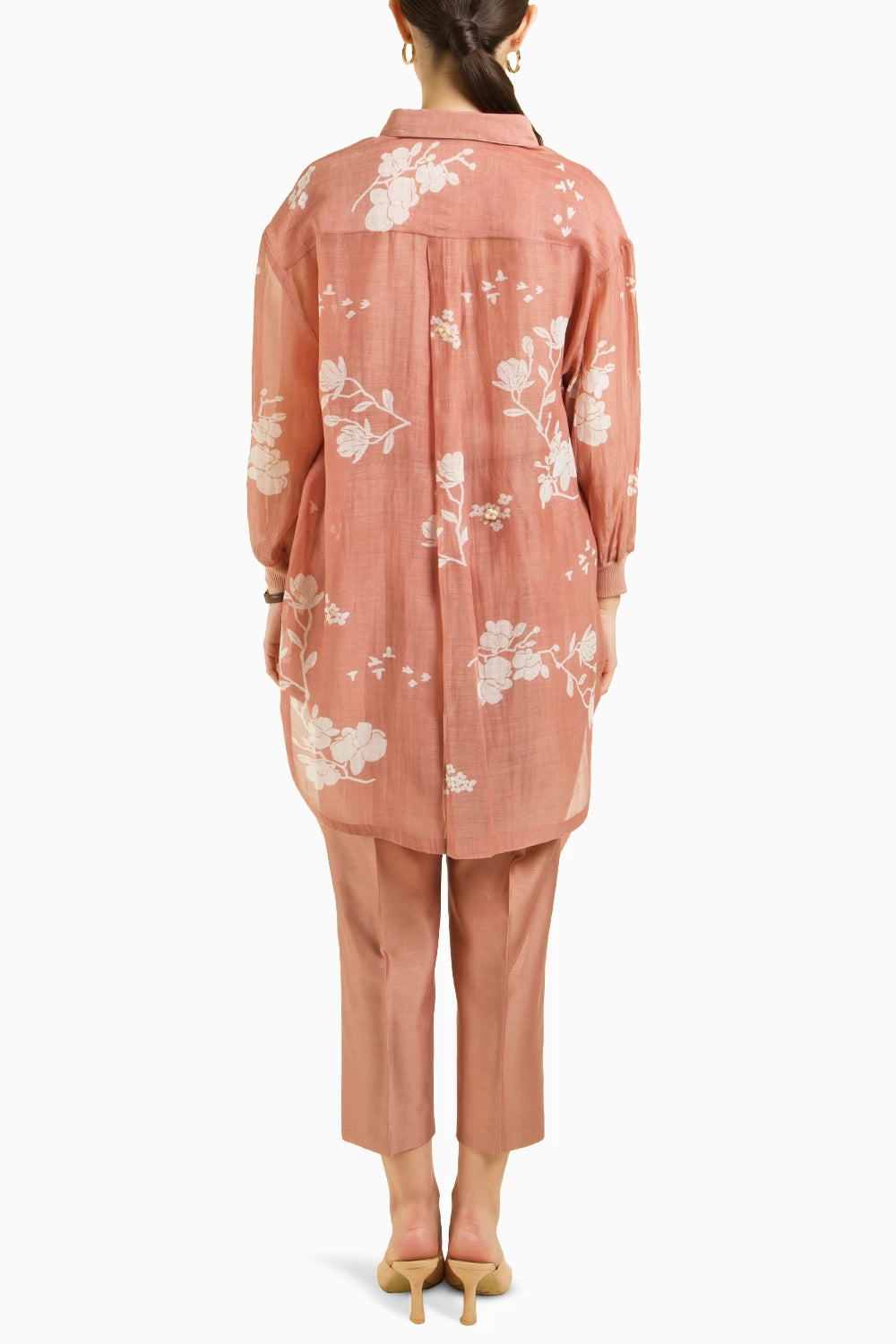 Drop Shoulder Shirt with Straight Pant