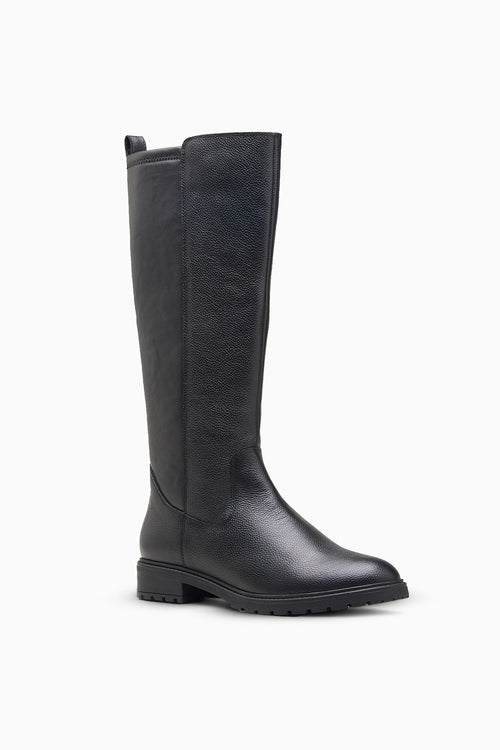 Strech Black Long Boot