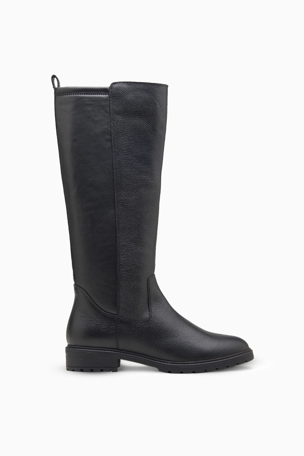 Strech Black Long Boot